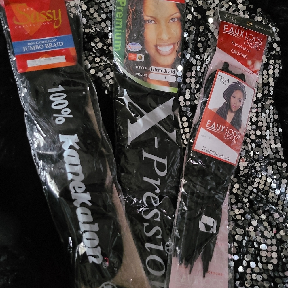 NEW, UNUSED HAIR for BRAIDS, TWISTS & MORE!